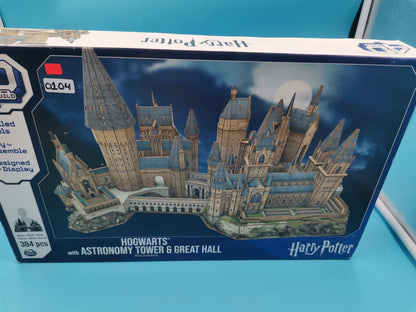 Construcción 4D, Castillo Rompecabezas 3D Harry Potter Castillo Hogwarts Deluxe