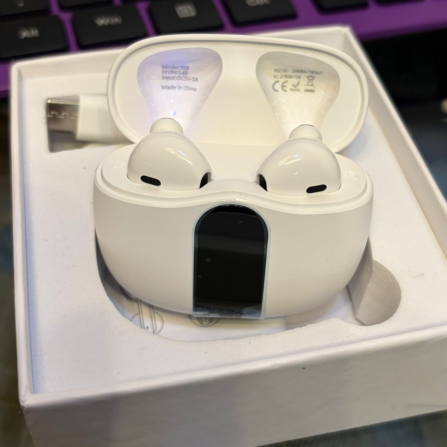 Auriculares inalámbricos ligeros S58 V5.3 ENC