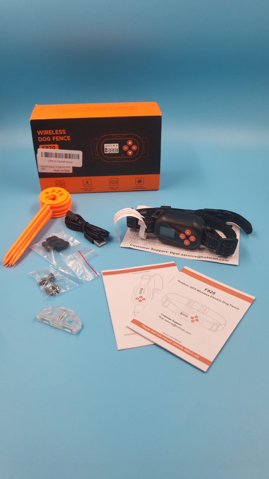 Collar inalámbrico con GPS para perros, valla antiescape con 3 modos.