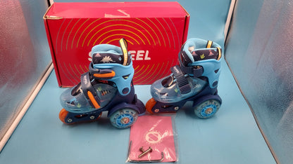 Patines 4 Ruedas SULIFEEL Ajustables Para Niños Con Luces TALLA XS