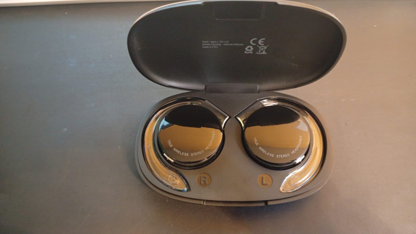 F2 Auriculares inalámbricos, Gancho para la Oreja, (USADOS).