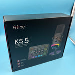 FIFINE AmpliGame KS5 Micrófono AM8 Mezclador SC3 XLR