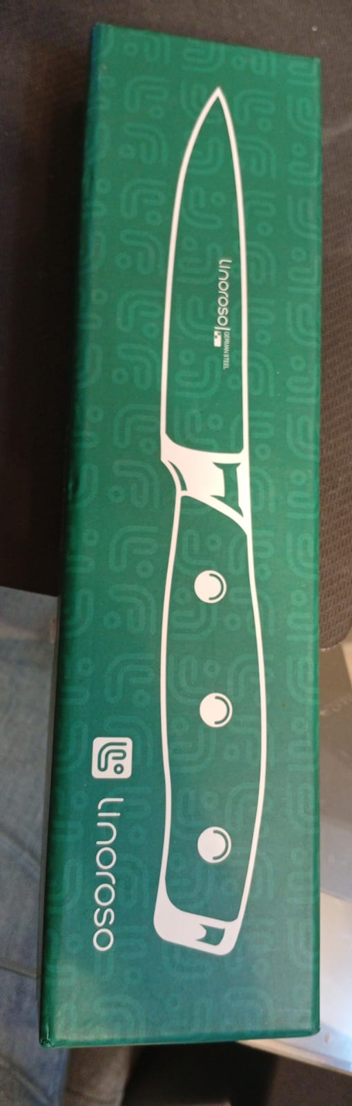 Linoroso, cuchillo de cocina de 3.5", acero al carbono aleman.(USADO)