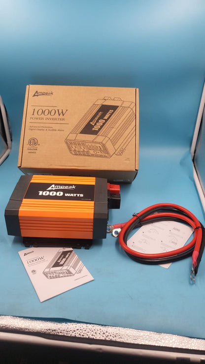 Inversor Ampeak 1000W Onda Sinusoidal Pura 12V A 120V USADO