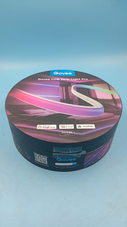 Tira de luces LED Govee Pro, RGBICW con blanco cálido, control por voz Alexa.