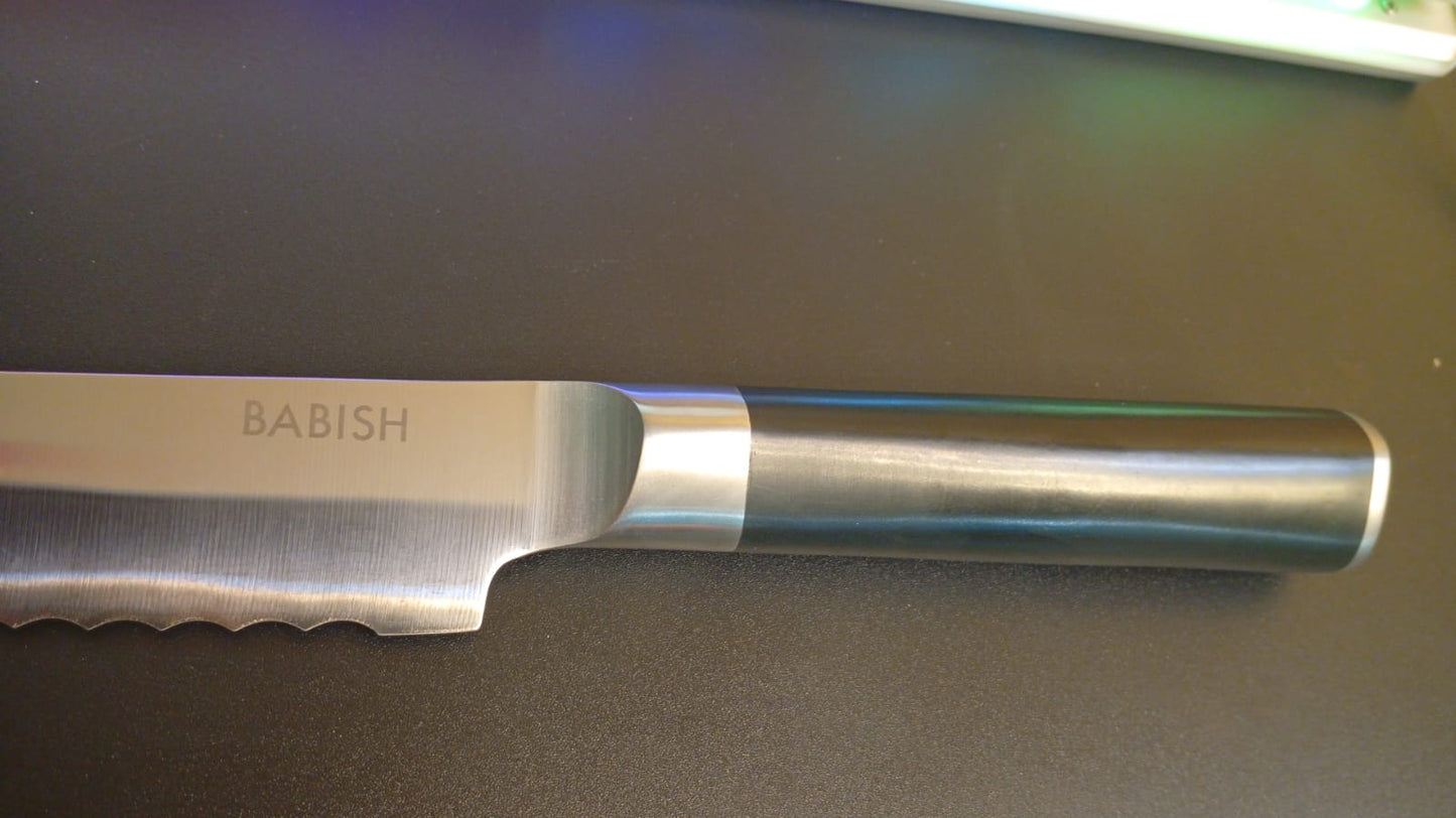 Cuchillo de cocina para pan, de 8", BABISH.(NO CAJA ORIGINAL)