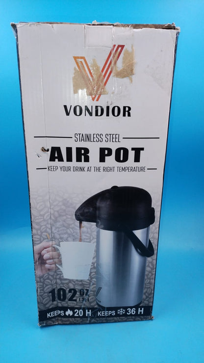 Dispensador de café con bomba de aire, para agua fría/caliente, 102 OZ
