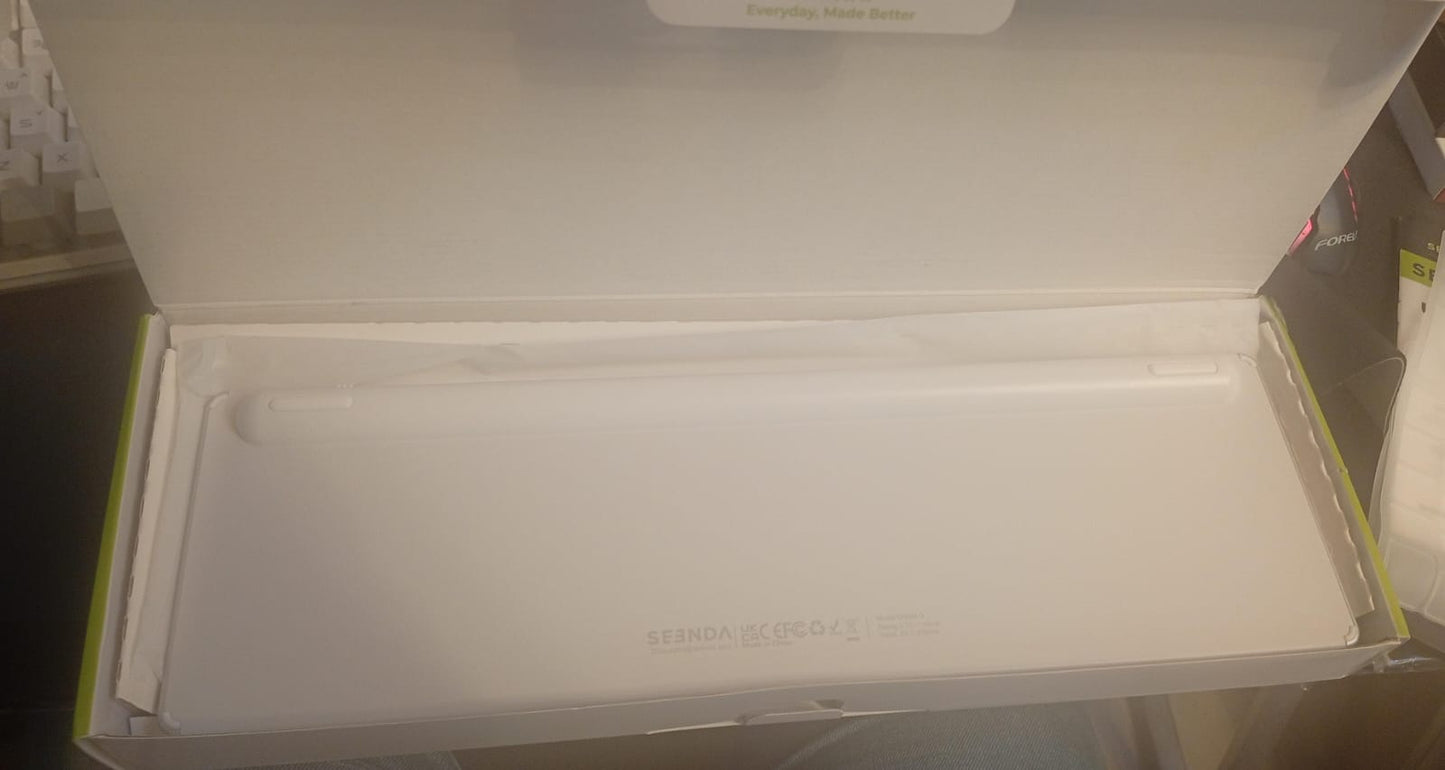 Teclado y mouse Bluetooth, Seenda, recargable, delgado, inalámbrico.