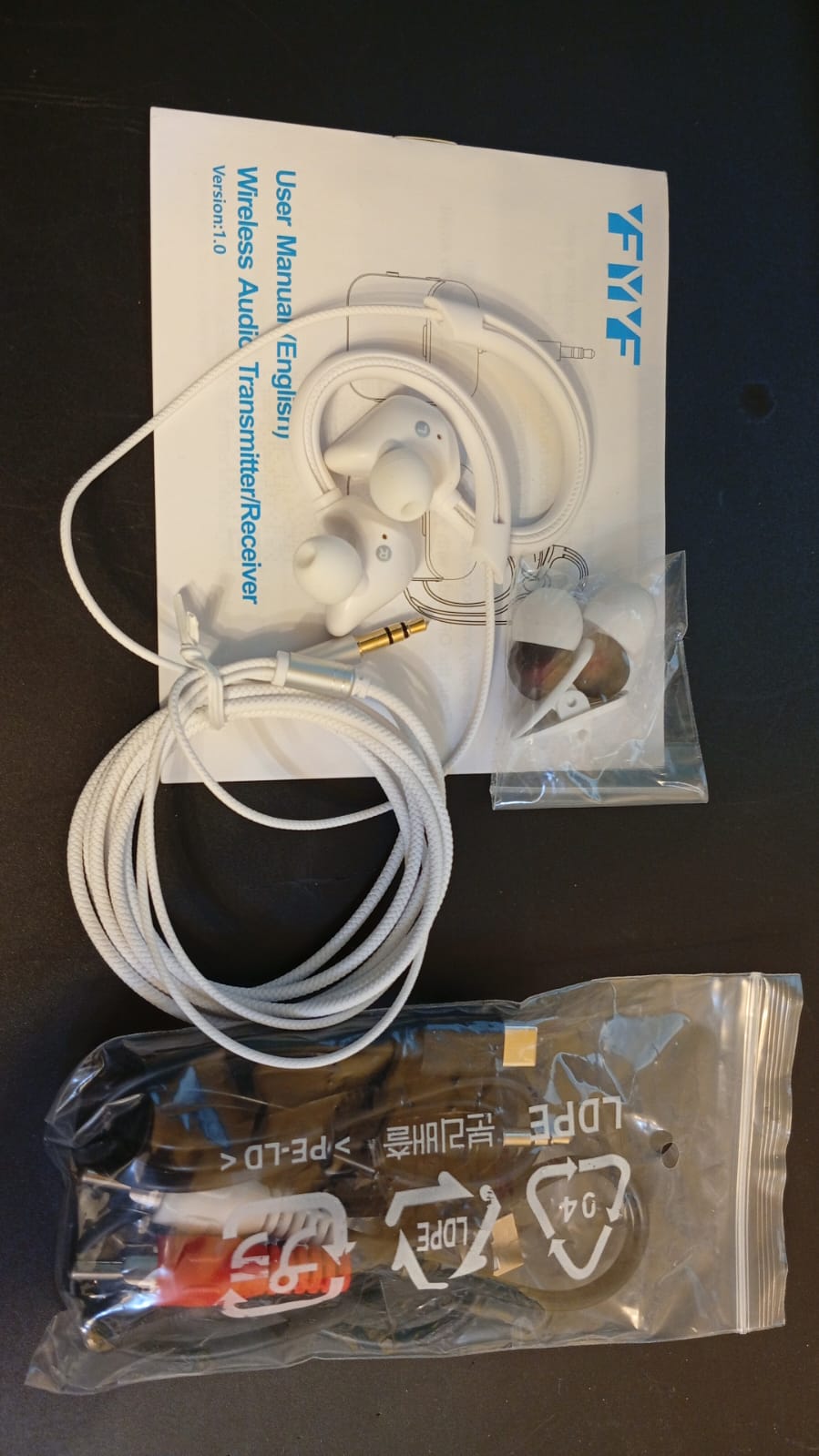 Auriculares inalámbricos para TV, transmisor y receptor Bluetooth.