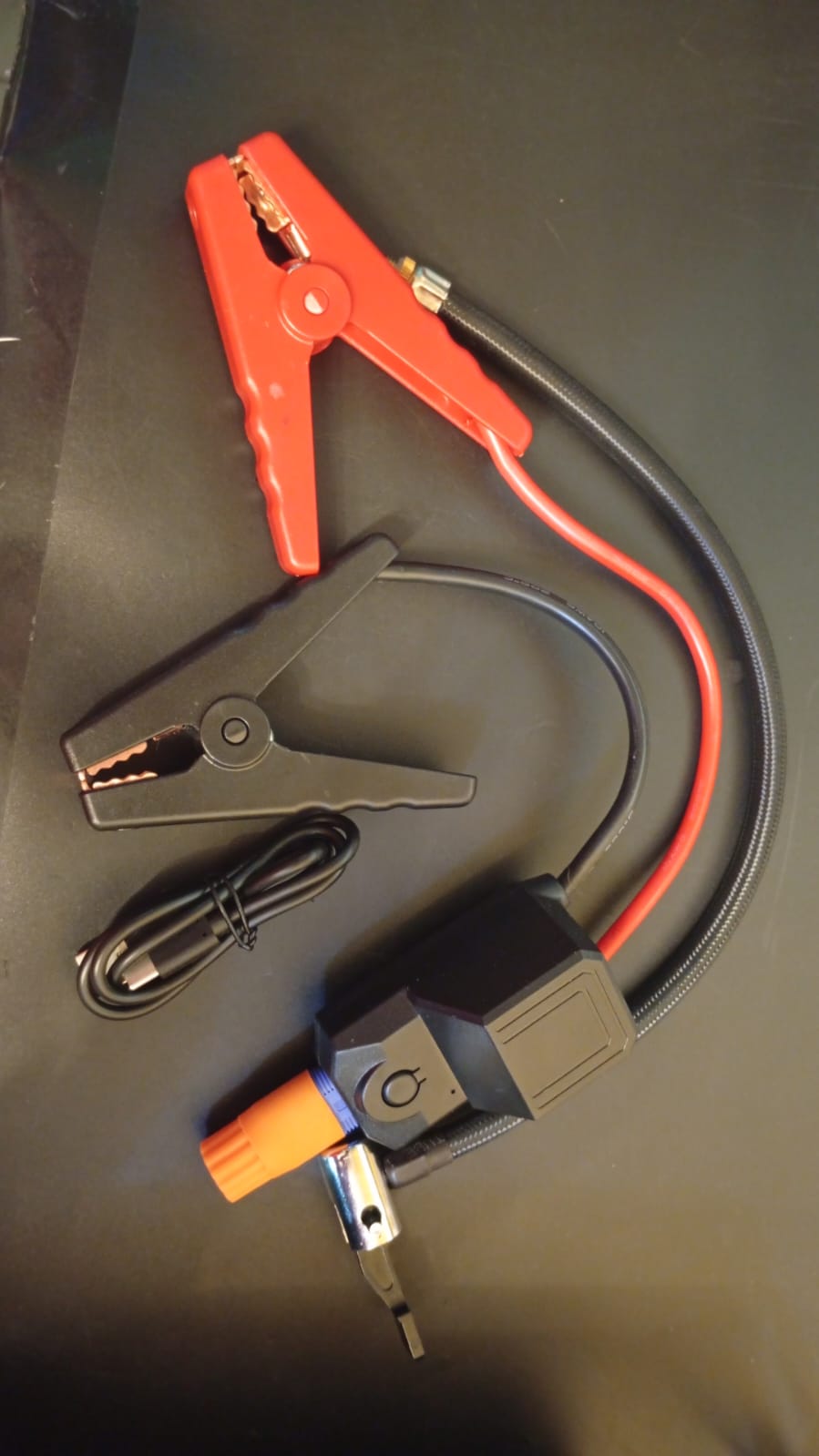 Arrancador portátil para coche con compresor de aire, Kefkafl.