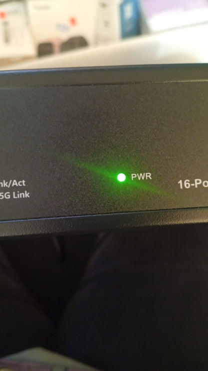 Conmutador de red NICGIGA, 16 puertos de 2,5 G, metálico sin ventilador.
