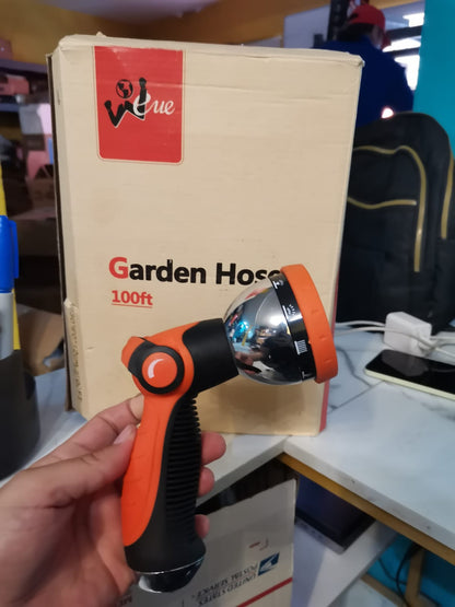 Manguera De Jardín 100ft  con Pistola De Pulverización Verve