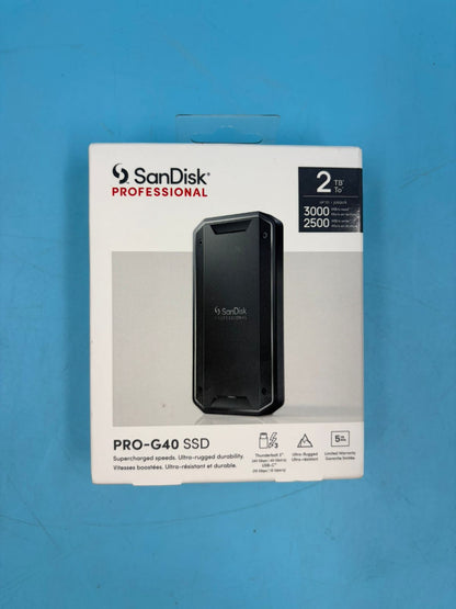 SSD Externo SanDisk PRO-G40 2TB Thunderbolt 3000MB/s