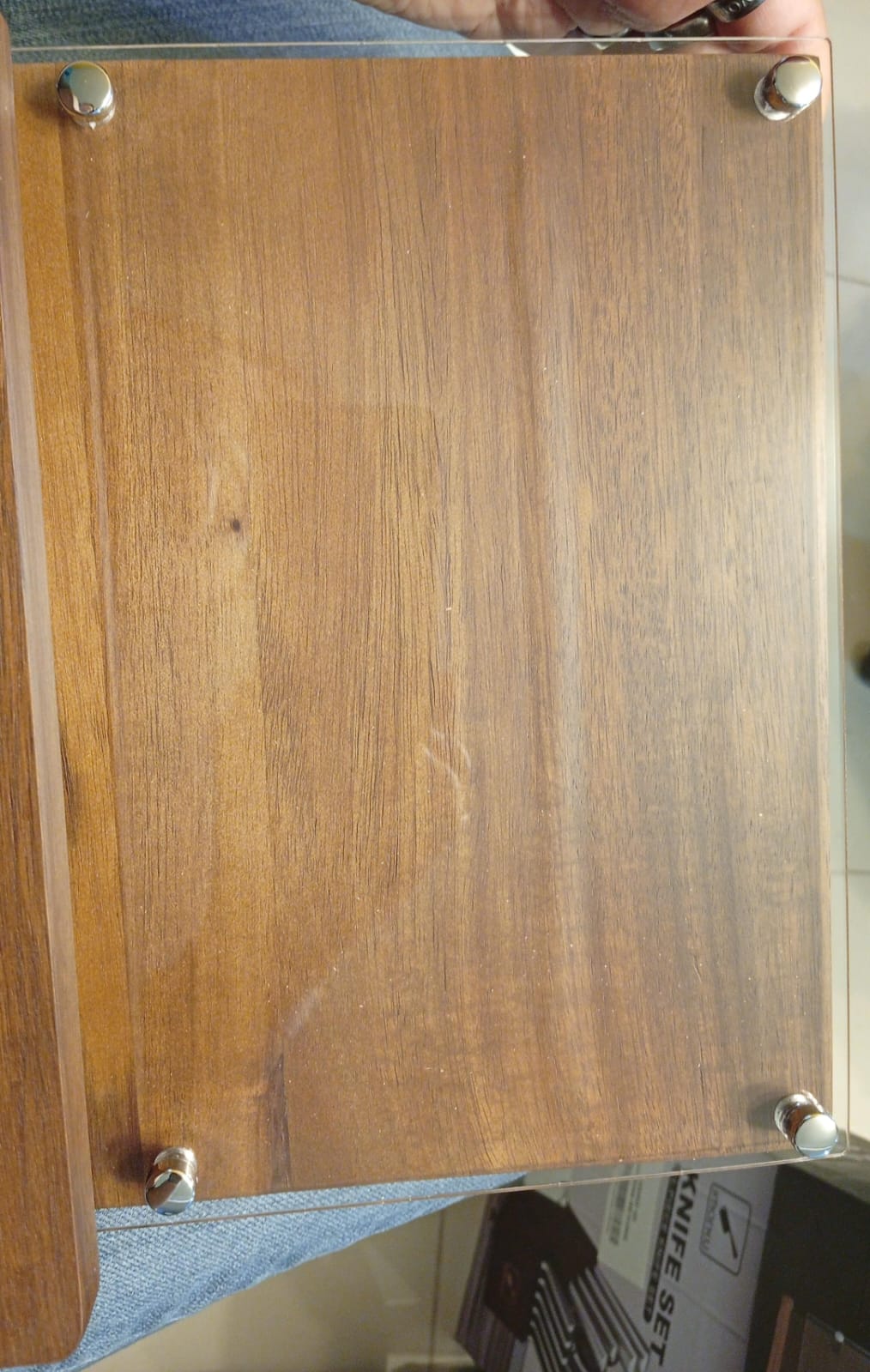 Bloque magnético para cuchillos con escudo acrílico, ENOKING