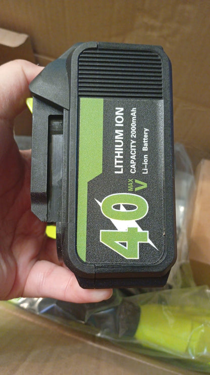 Soplador de hojas HooSeen con batería, para canaletas de techo 40V.