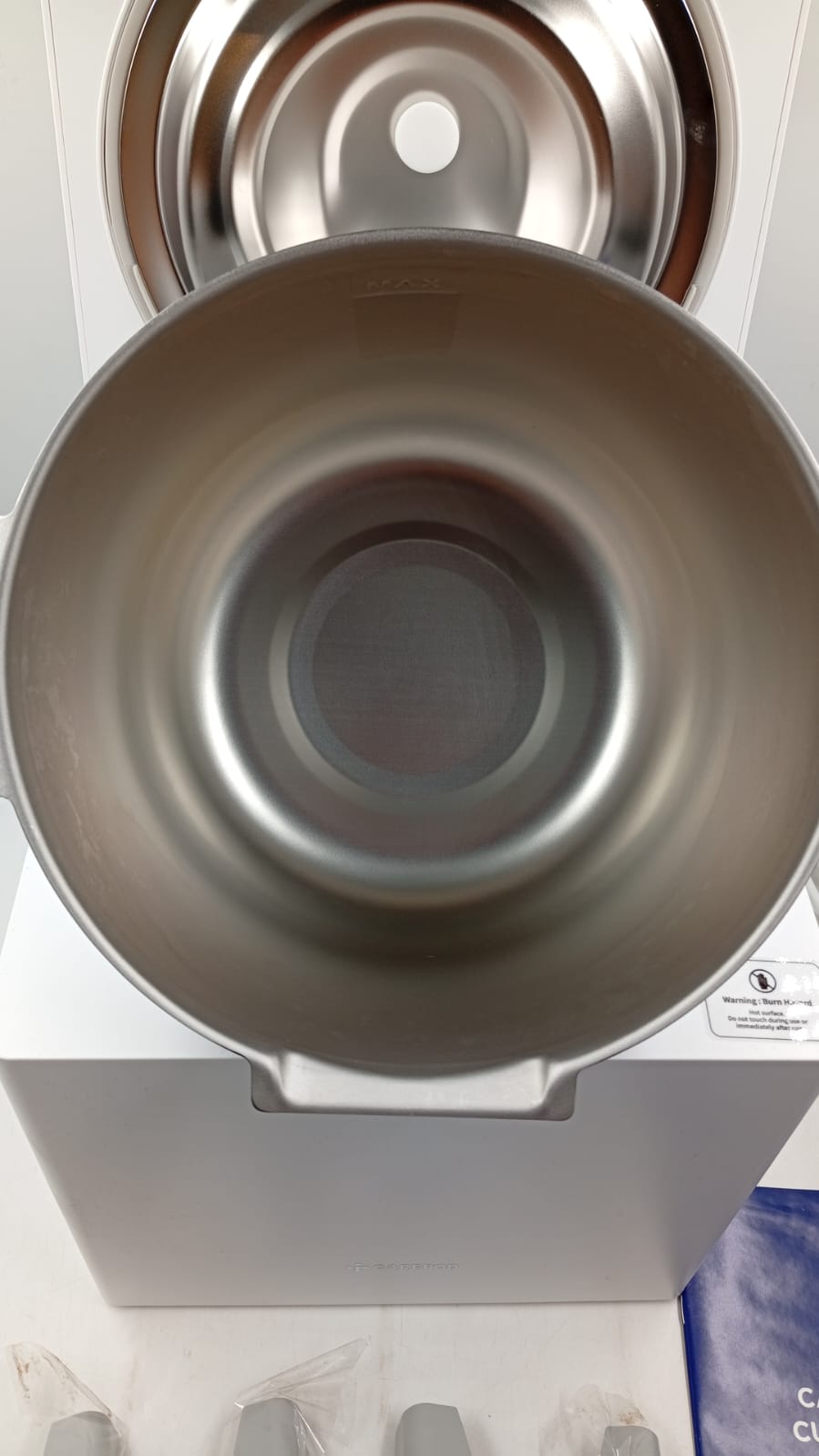 Humidificador híbrido, Carepod, acero inoxidable frío/cálido (USADO).