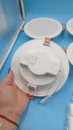 Downlights LED de 6 pulgadas, 16 W, color RGB, blanco cálido (DETALLE)