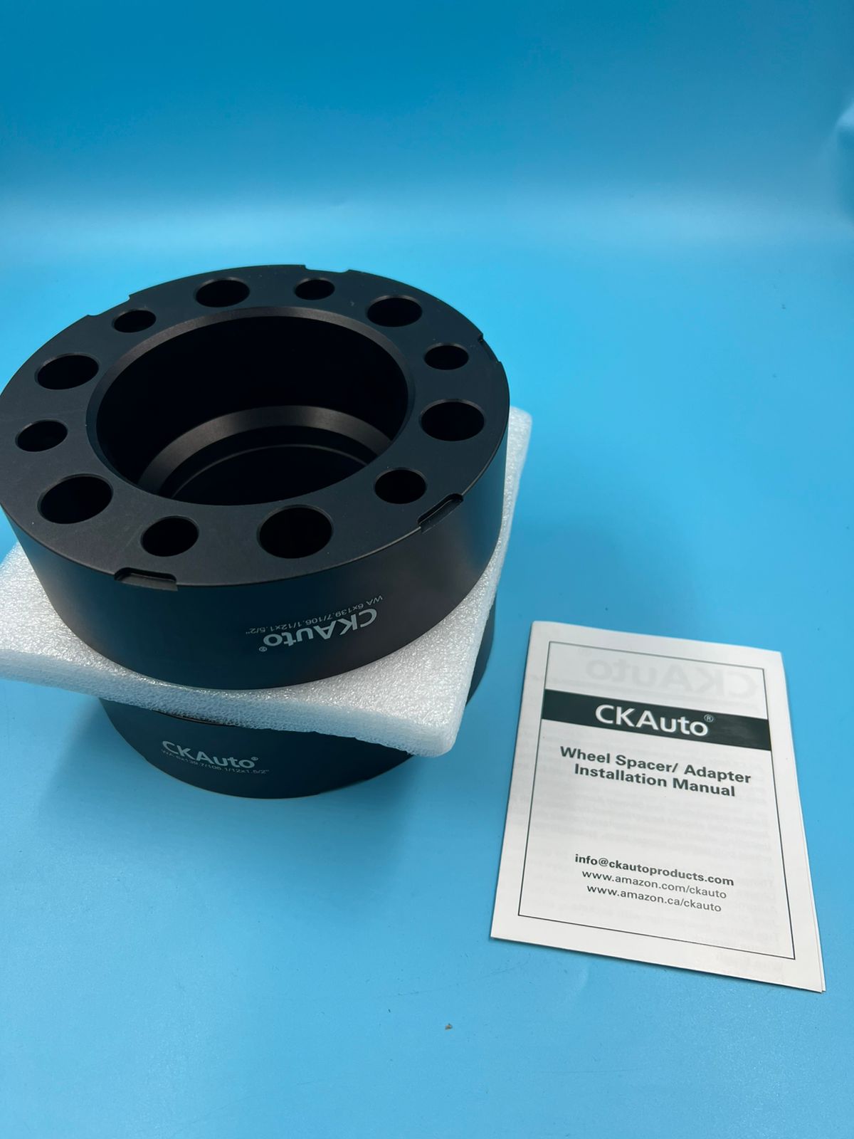 CKAuto 2 espaciadores de rueda centrados en cubos 6x5.5 2"