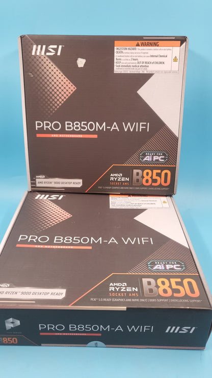 Tarjeta Madre MSI B850M-A WiFi AM5 DDR5 PCIe 5.0 Ryzen
