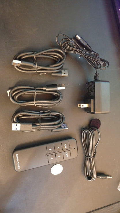 Conmutadores KVM, para triple monitor, 4 Puertos USB 3.0.