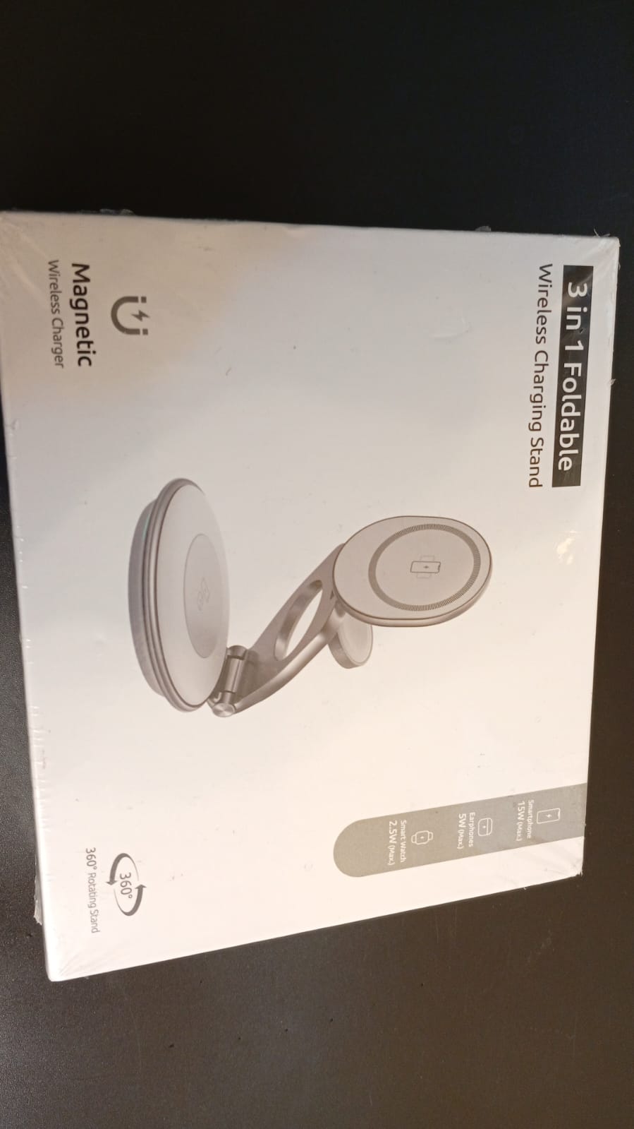 Estación de carga para múltiples dispositivos Apple, 360 rot.