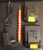 Taladro/destornillador inalámbrico de 20 V, Pulituo, 2 baterías.