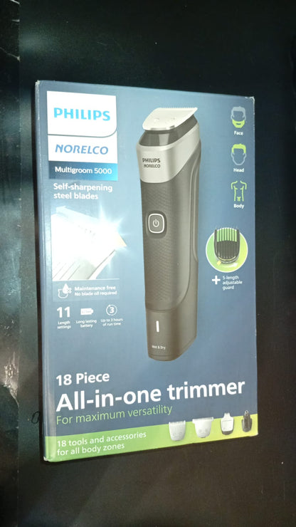 Recortadora de barba, cabello, cuerpo, Philips Norelco Multigroom 5000