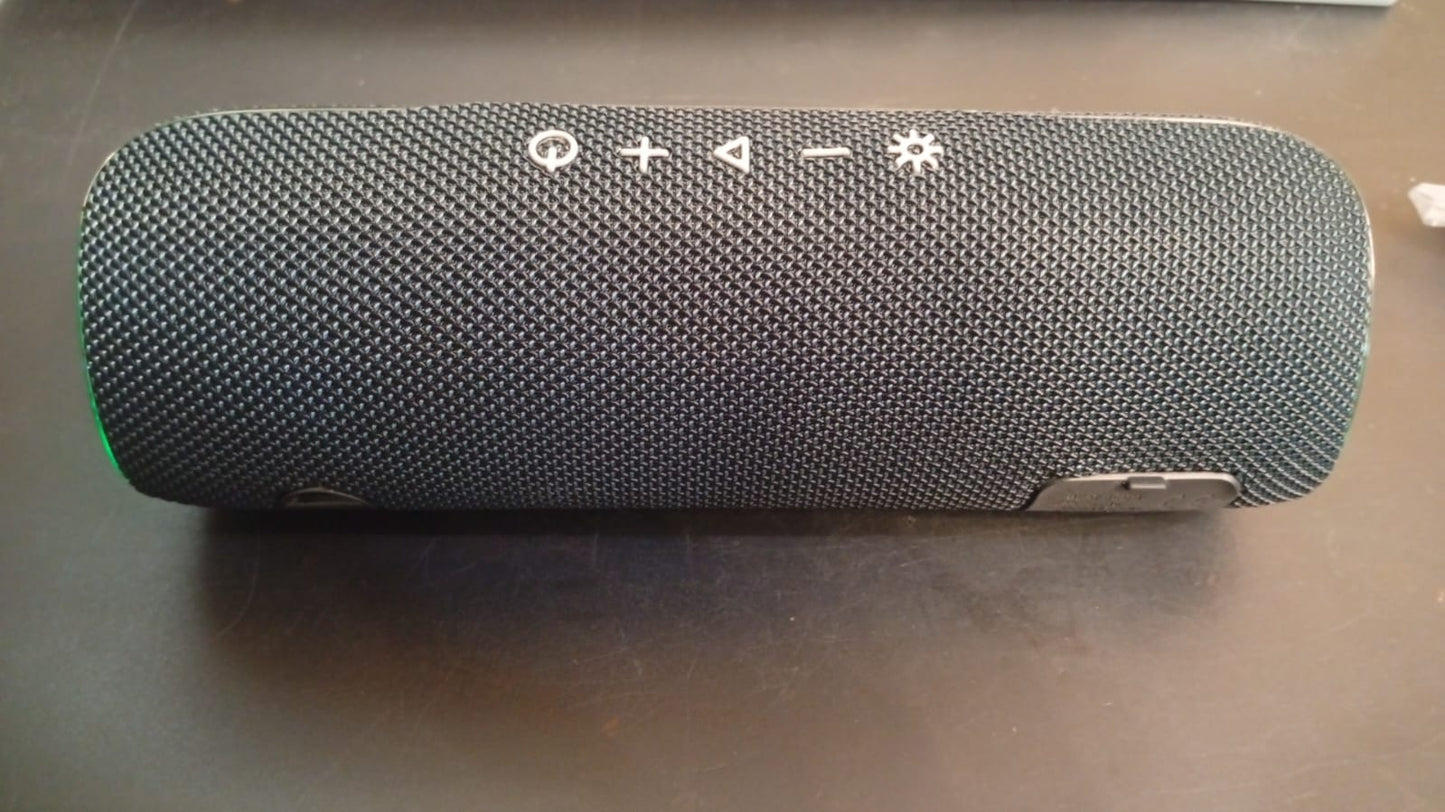 Altavoz Bluetooth portátil, impermeable con luces, Super Bass.