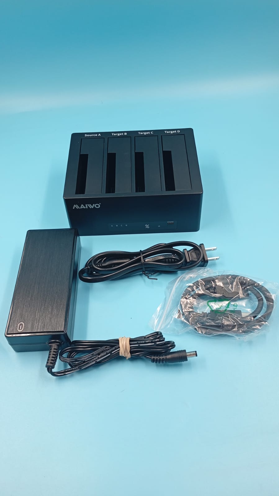 Duplicador de disco duro de 4 bahías, 5 Gbps de velocidad