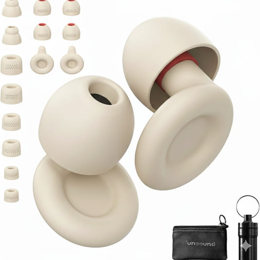 Tapones para los oídos reutilizables, reducción de ruido.