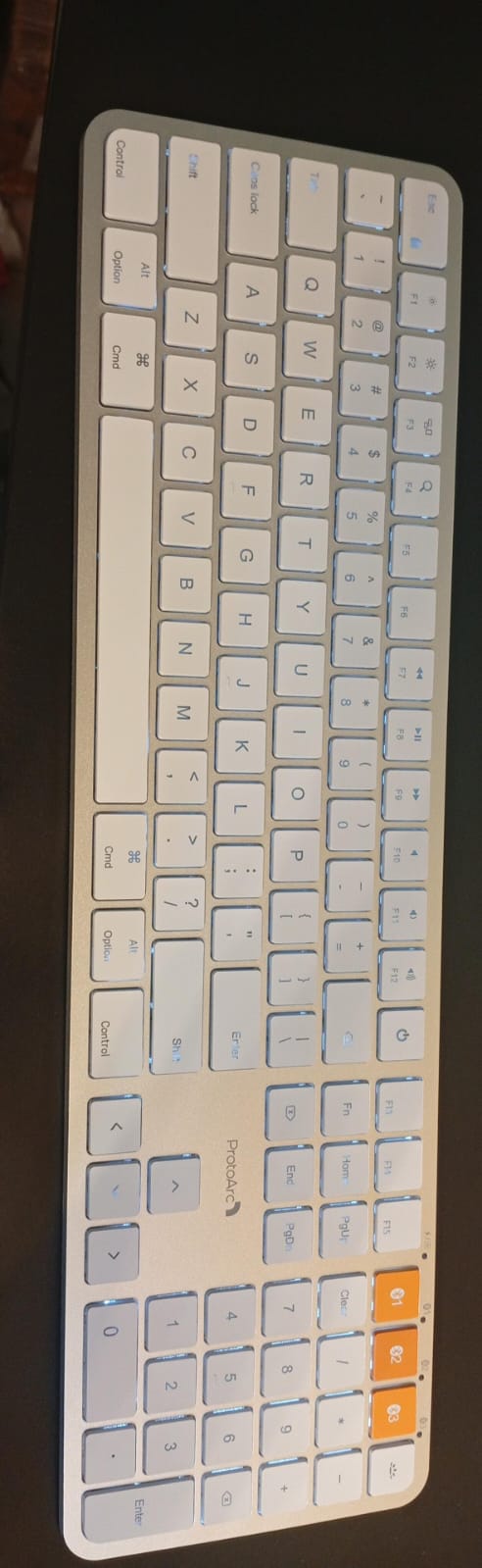 ProtoArc Teclado y mouse Bluetooth, retroiluminado, MacBook.