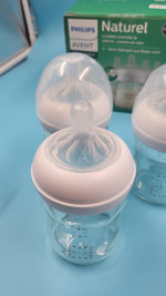 Biberón Vidrio Philips Avent Natural 4 Oz 4 Pzs 0-3M