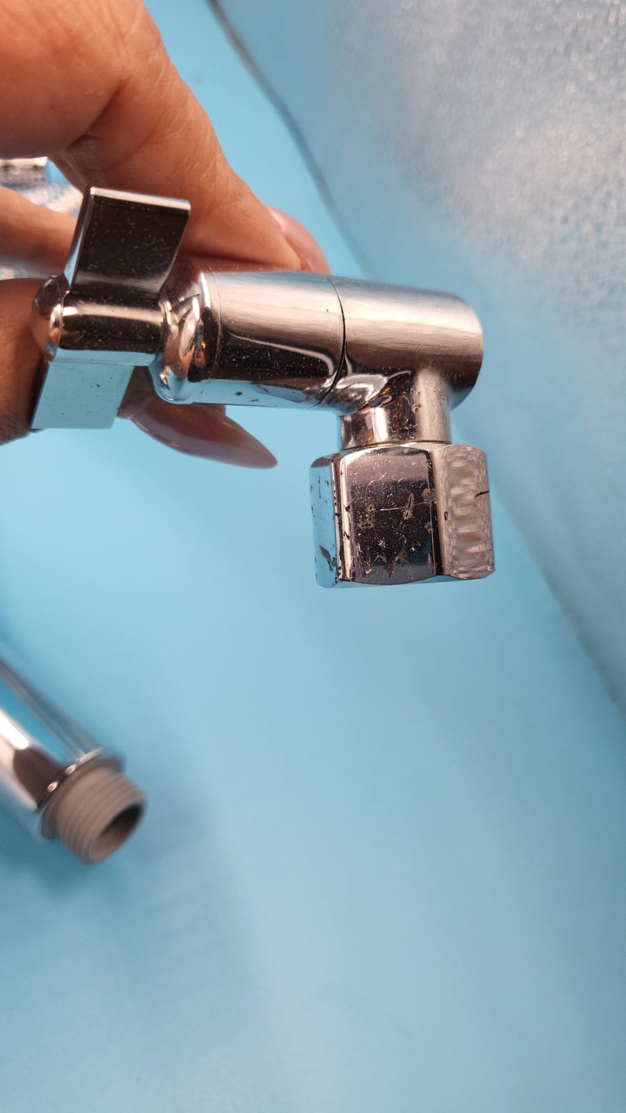 Ducha de ajuste de altura de engranaje con brazo de extencion. DETALLE