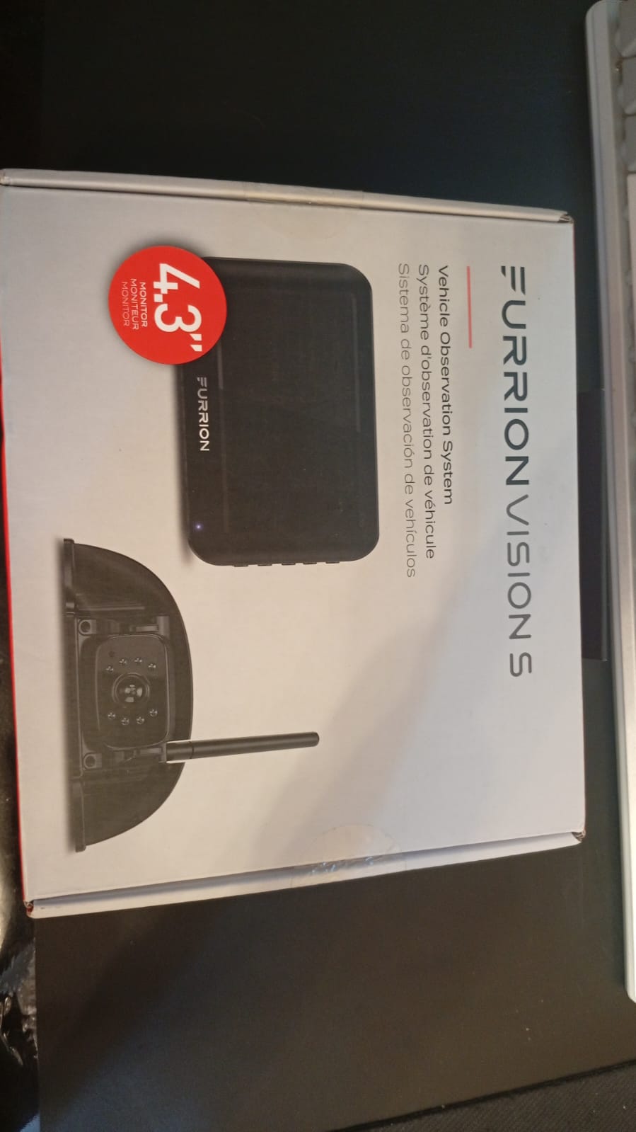 Sistema de cámara trasera inalámbrica para RV'S, 4.3".