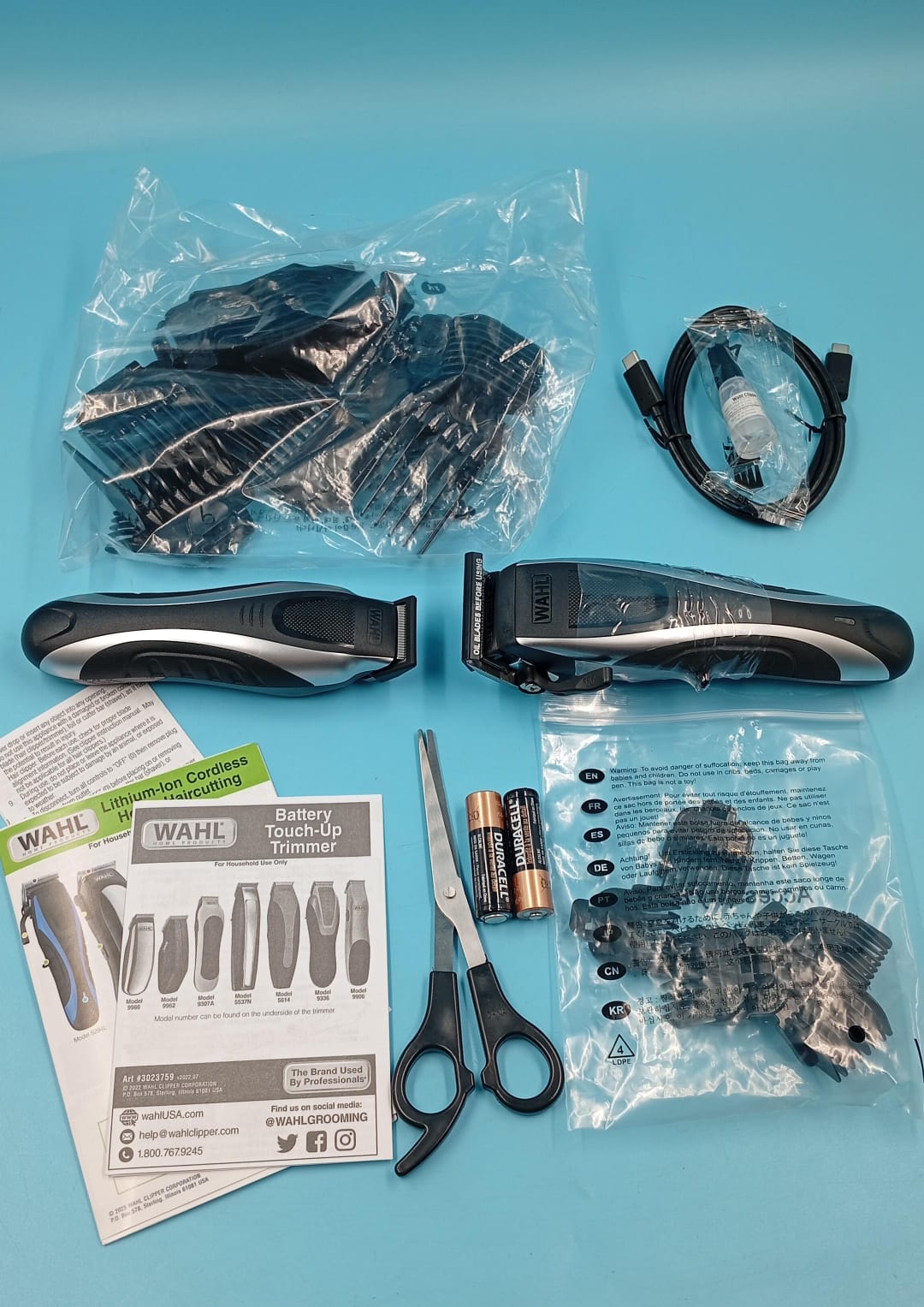 Kit de maquinas para cortar cabello, Li-ion MAX, inalámbrico, Wahl.