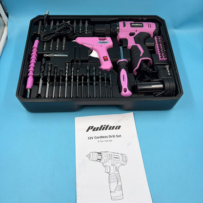 Kit de Herramientas PULITUO 299 Piezas con Taladro