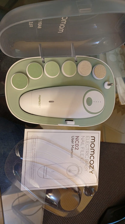 Recortadora de uñas eléctrica, recargable, MOMCOZY.