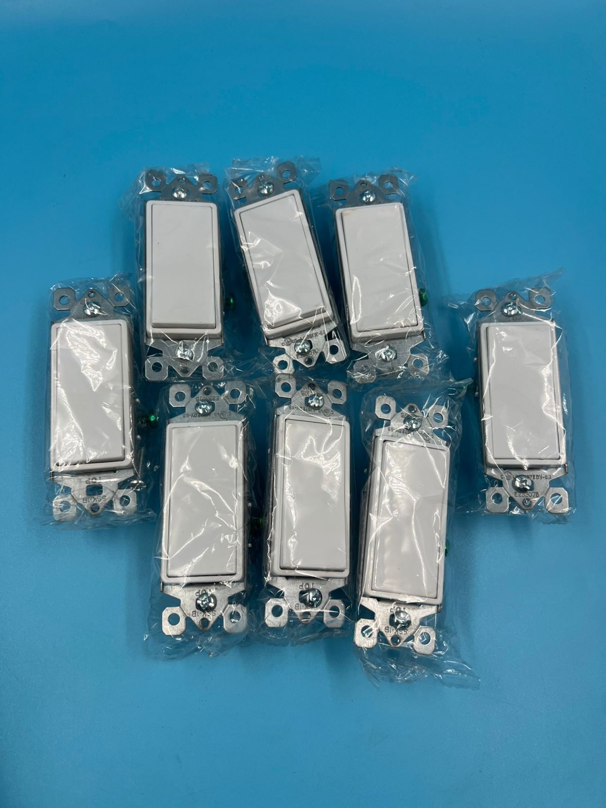 Interruptor de pared Faith [Paquete de 8] paleta decorativa 3 vías