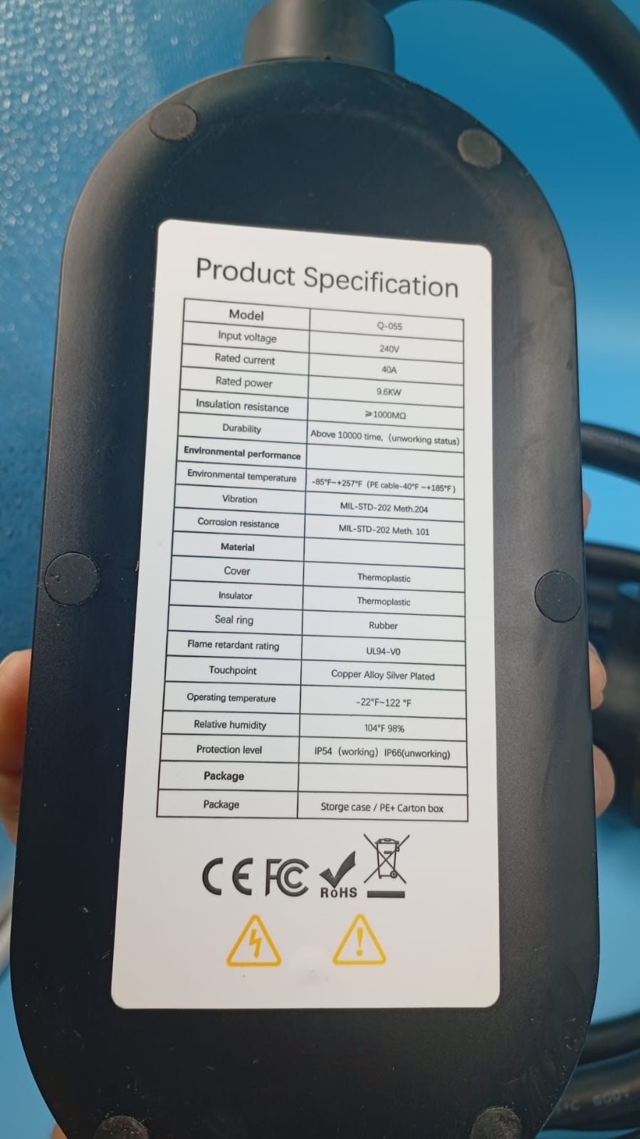 Cargador portátil para automóvil Tesla, Alxum Level 2 (USADO).