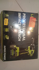 Llave de impacto inalámbrica de 1/2 pulgada, Litekon 4.0Ah 24V (USADA)