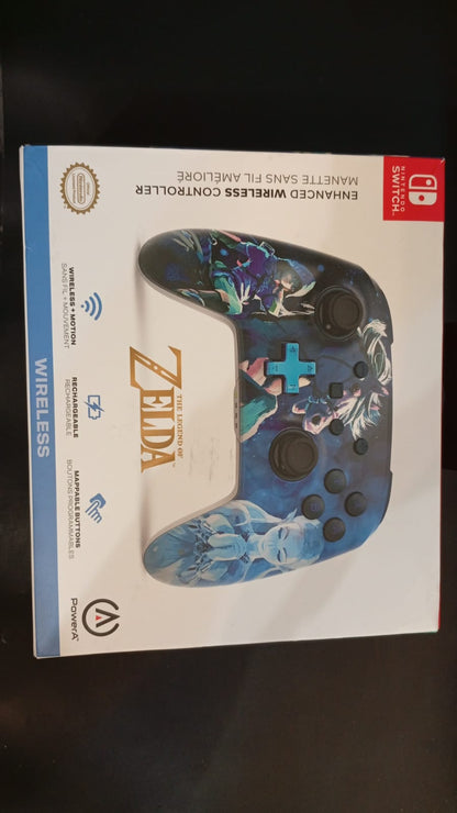 Control Inalámbrico Power A WLC001, para Nintendo Switch, Zelda