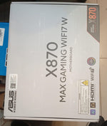Tarjeta madre ASUS X870 Max Gaming, WiFi7 W, LAN de 2.5Gb.