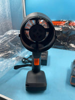 Soplador de hojas inalámbrico KOMAX, tubo soplador y 2 baterías.