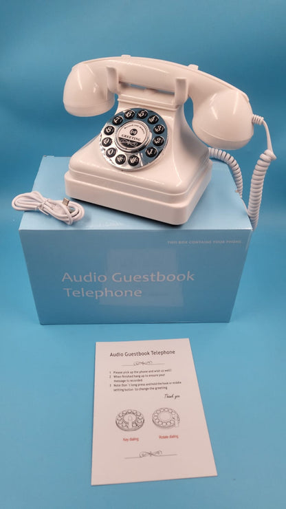 Teléfono Audio Libro De Invitados Audio Vintage Para Eventos