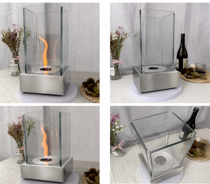 Chimenea Bioetanol De Mesa Portátil Decorativa Interior Eco-Feu
