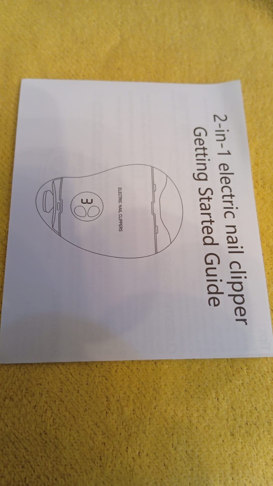 Cortador de uñas de doble cabeza, Electrico, Recargable.(USADO)