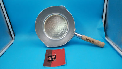 Olla plana de aluminio Hokuriku Snow, 22 cm (8,7") comp. inducción.
