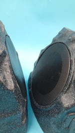 Altavoces solares con forma de roca para exteriores, LED- IP44 (DETALLE)