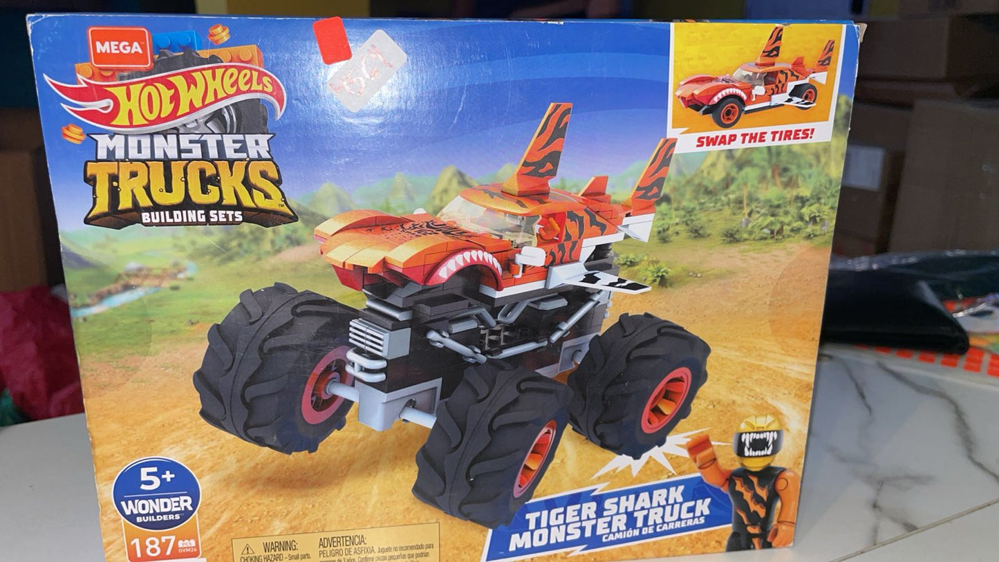 Mattel, Mega Construx, Monster Truck Tiger Shark.