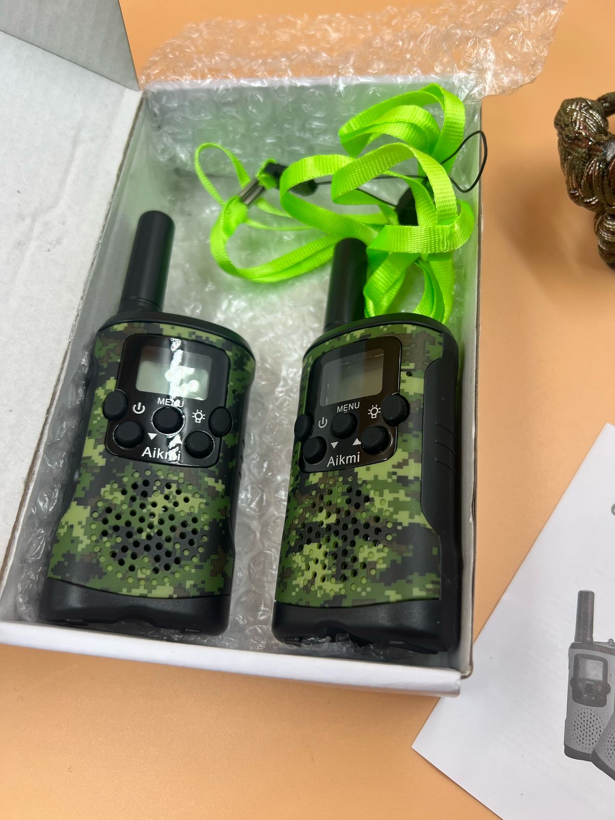 Walkie-talkies niños 8 canales 3 km alcance (USADO)